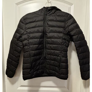 Wantdo Black Down Puffer Jacket XS Lightweight Packable 80% Duck Down